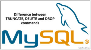 Difference between MySql drop table, truncate table, delete from table